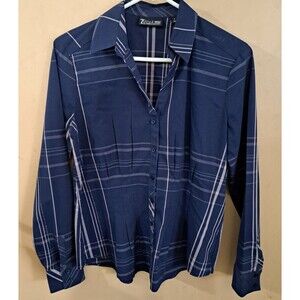 7th Avenue Design Studio Blouse blue/pink  SIZE M